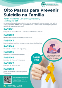 Guia: Oito Passos para Prevenir Suicídio na Família